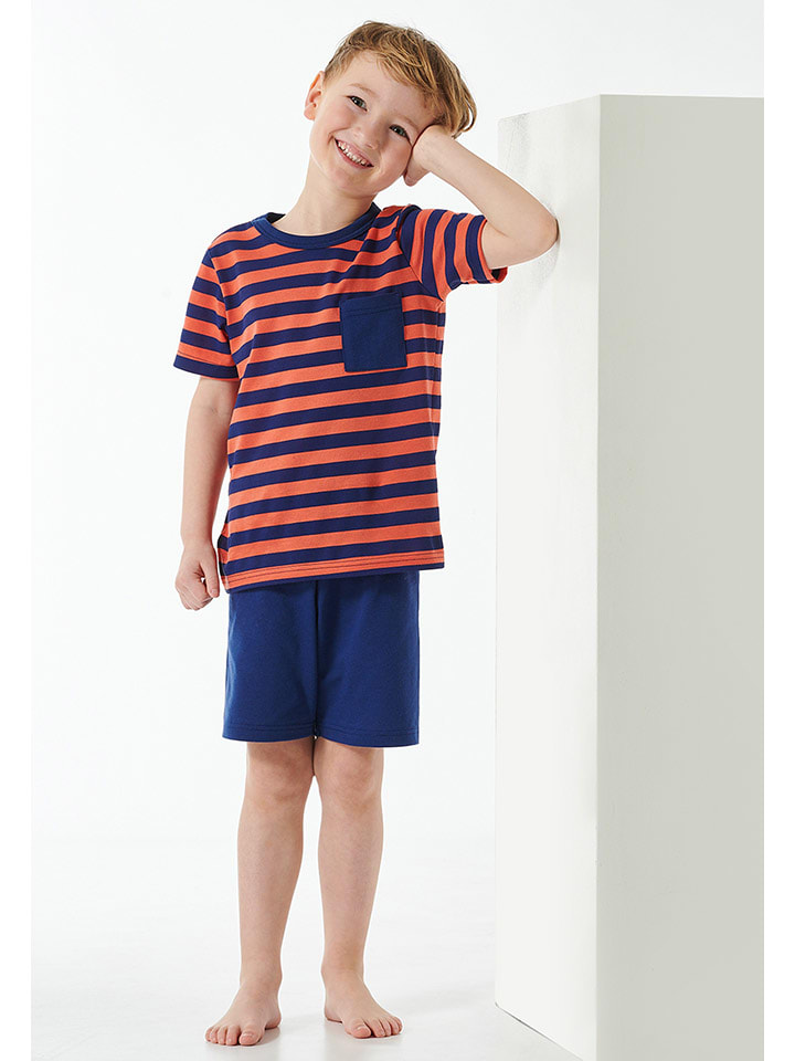 

Schiesser Пижама оранжевого/темно-синего цвета