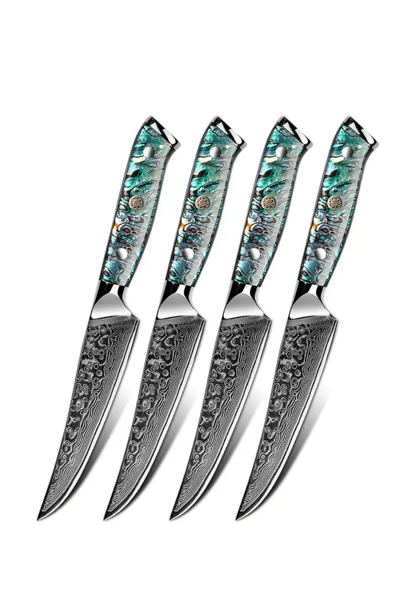 

Набор ножей для стейка Damascus TransShell Minimal