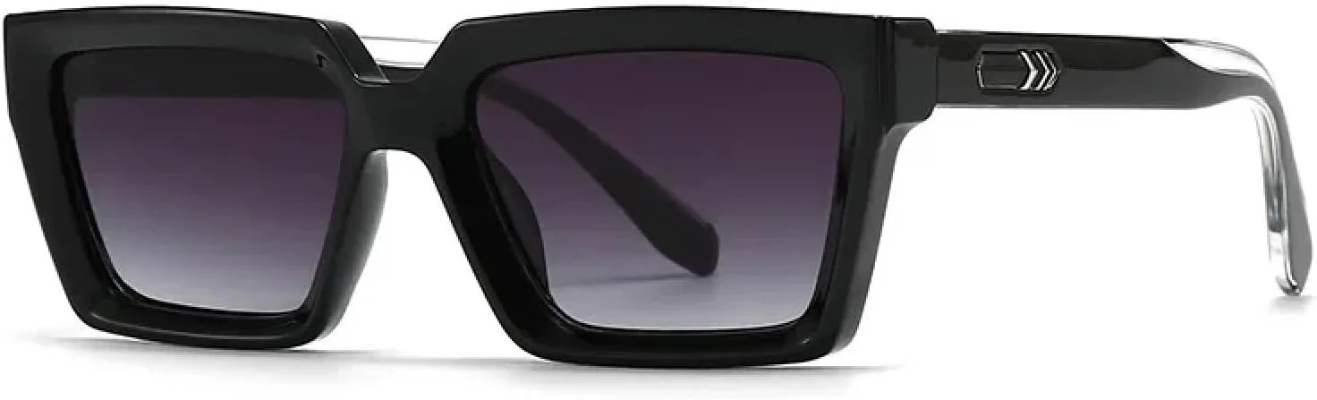 

Классические солнцезащитные очки с заклепками для женщин и мужчин, роскошные, в винтажном стиле, панк, популярные для активного отдыха и вождения TVTBBVV, Black Gray