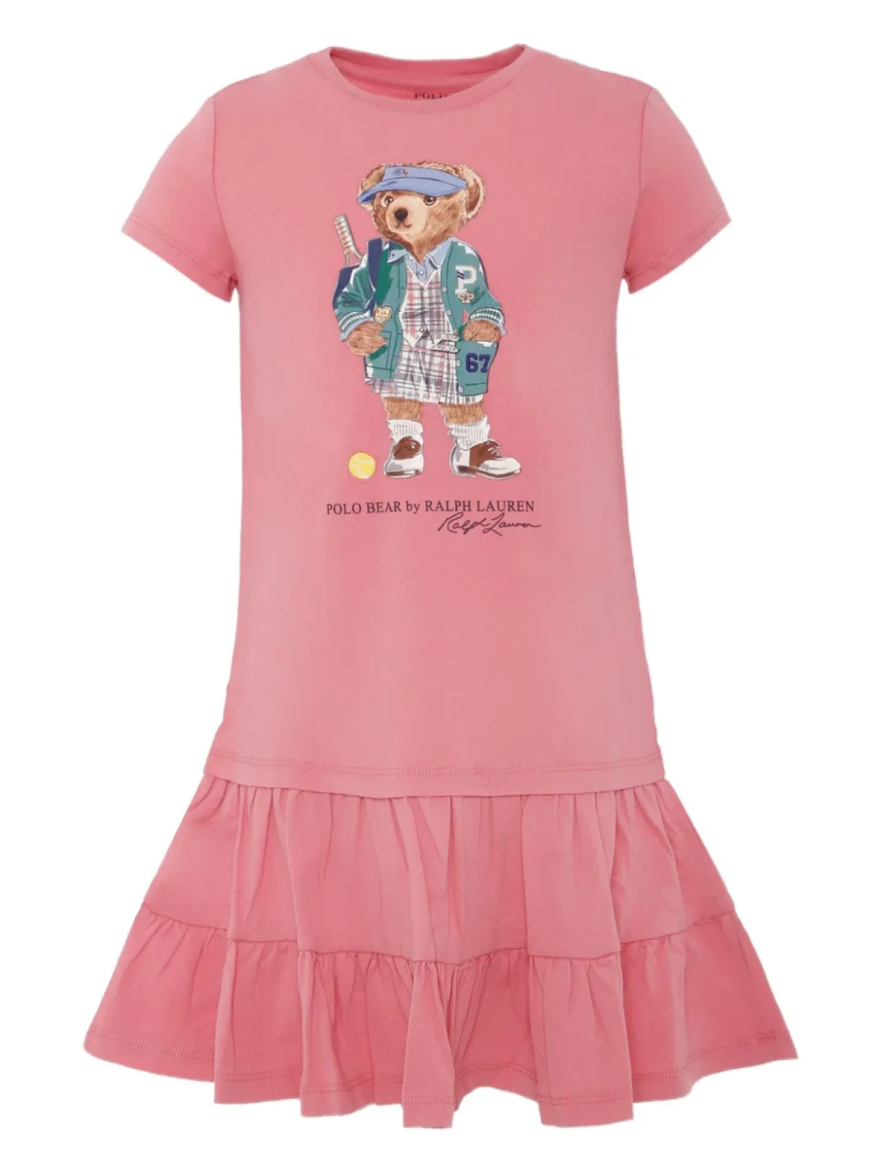 

Платье POLO RALPH LAUREN KIDS с принтом Polo Bear, розовый