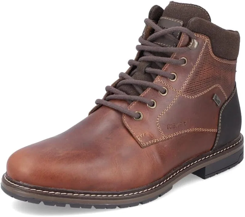 Rieker RiekerTEX 13740 Мужские ботинки на шнуровке, водоотталкивающие,, Brown 24
