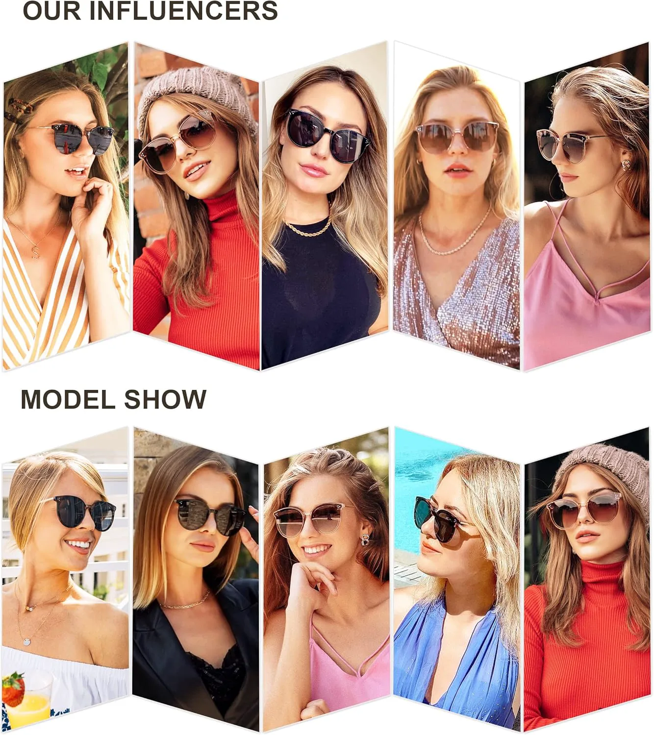 

SOJOS Классические модные круглые солнцезащитные очки для женщин и мужчин, большие, с защитой от УФ-излучения UV400, для отдыха, модель SJ2068, Dark Black/Black