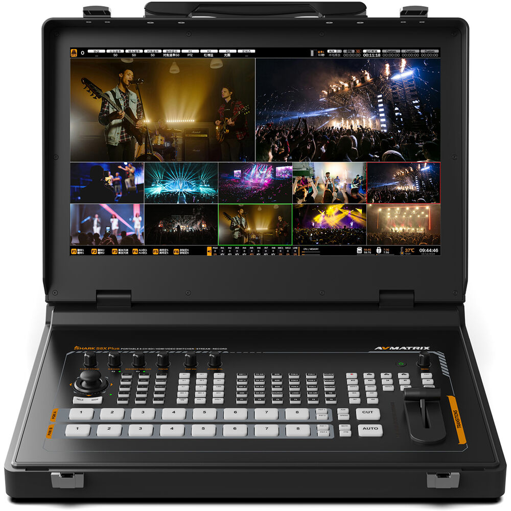 

AVMATRIX SHARK S8X PLUS 8-канальный портативный видеомикшер SDI/HDMI