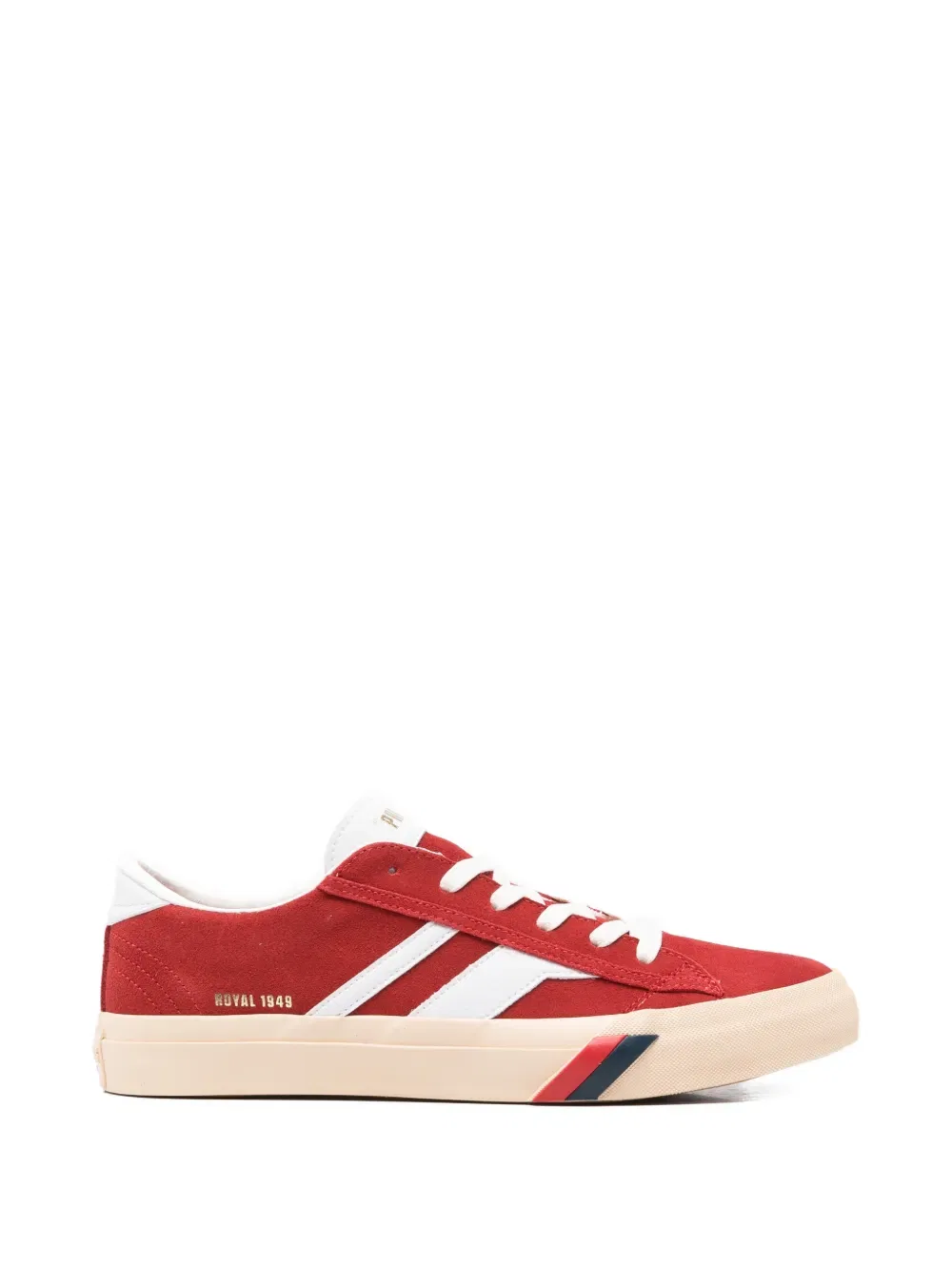 Королевские классические полосатые низкие кроссовки Pro-Keds, красный