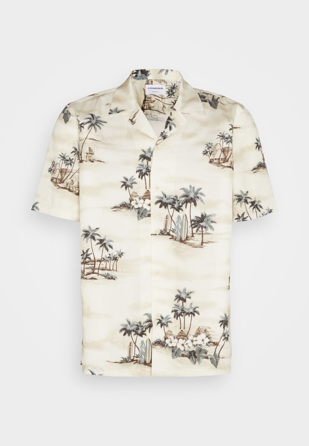 

Рубашка Resort Collar Lindbergh, светлый камень