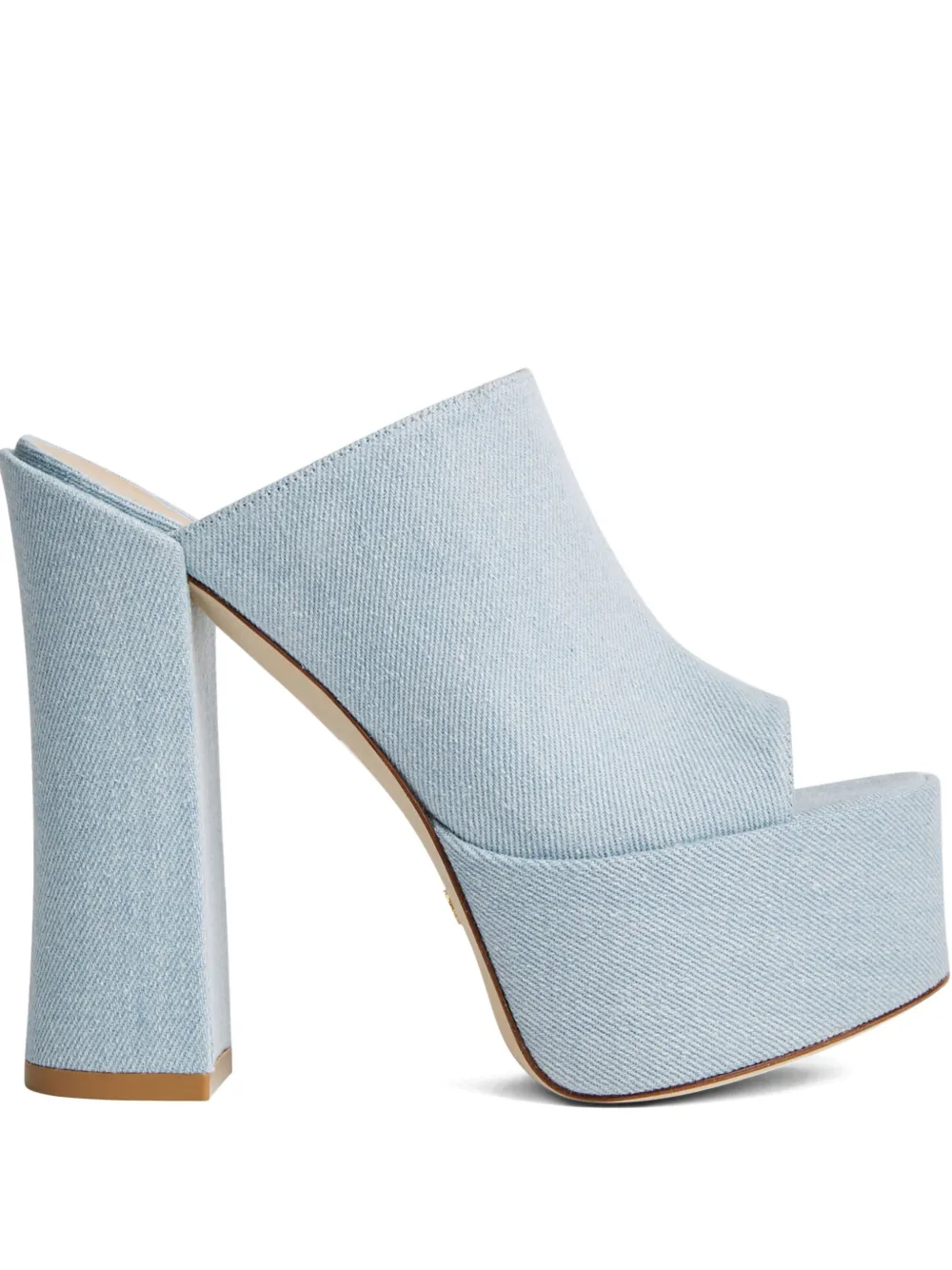 Босоножки на платформе Skyhight высотой 145 мм Stuart Weitzman, синий