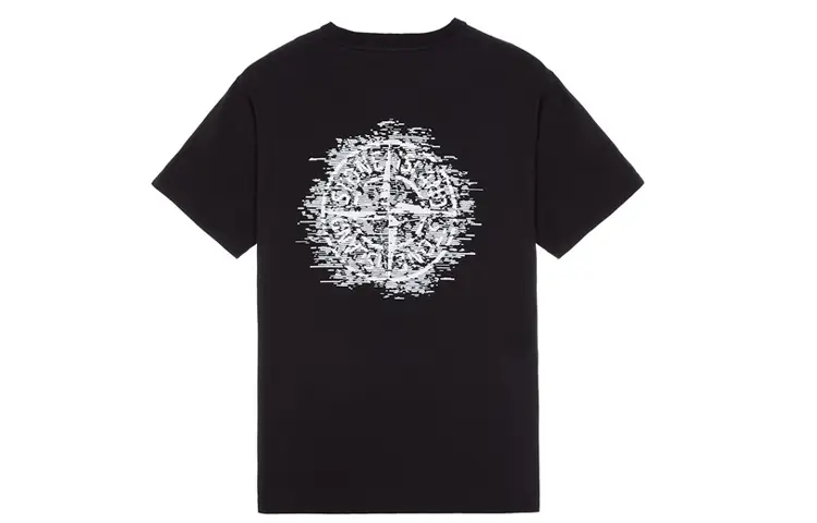 

Футболка мужская Stone Island Graphic Printed, черный / белый