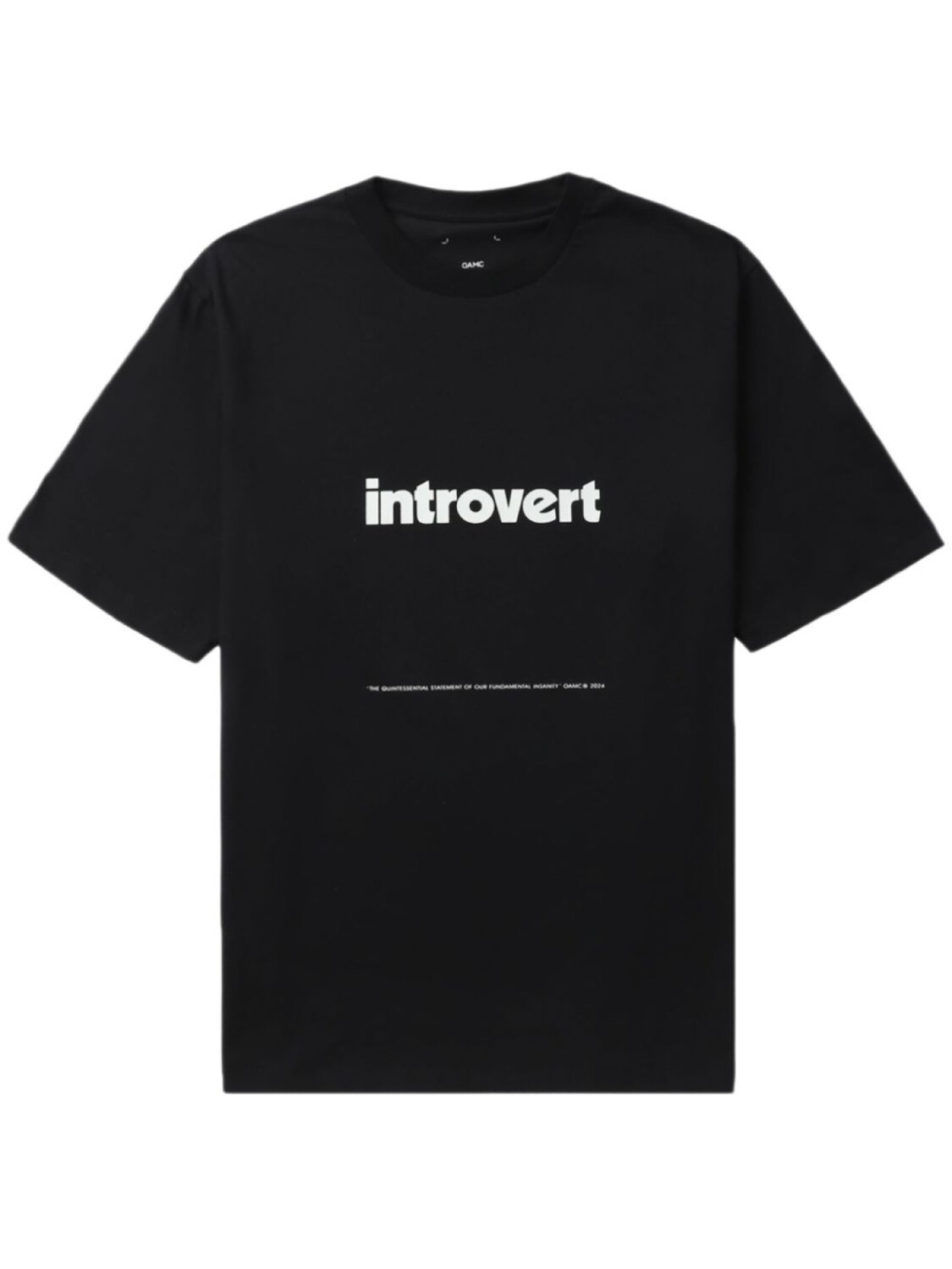 

OAMC футболка Introvert, черный