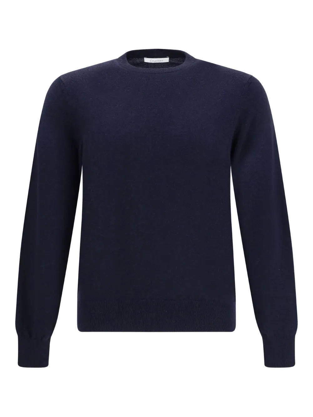 

Тонкий вязаный свитер с круглым вырезом Cruciani, синий