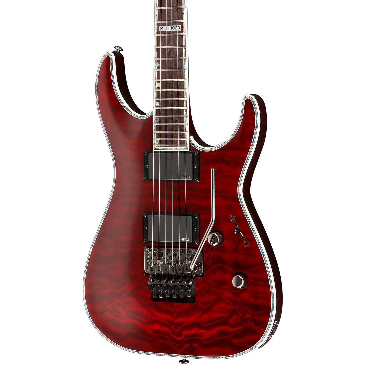 

Электрогитара ESP LTD Deluxe MH-1000 с EMG See-Thru Black Cherry