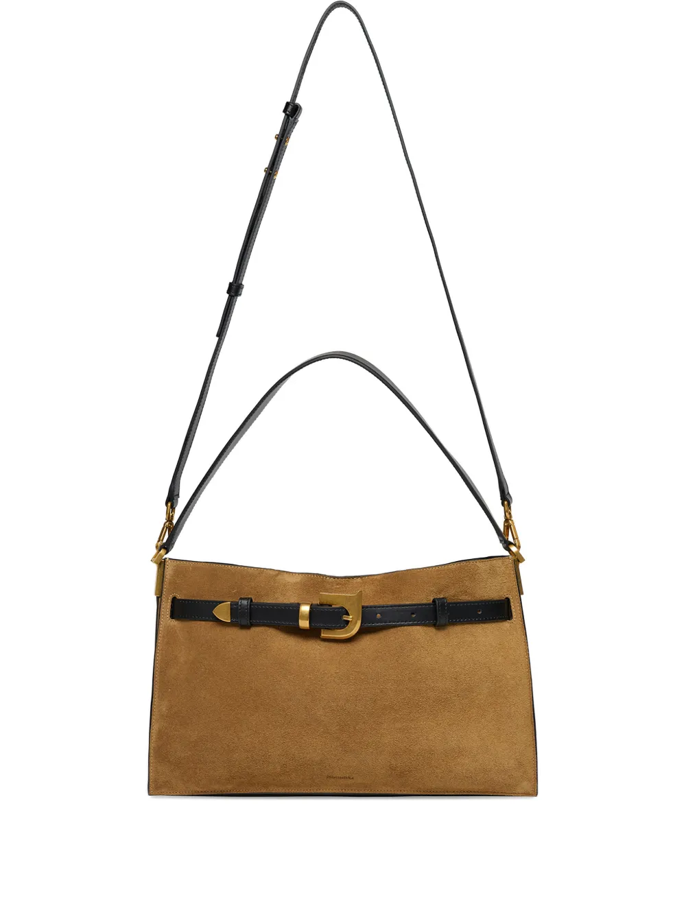 

Сумка-тоут из замши с пряжкой Harmonica Nanushka, коричневый