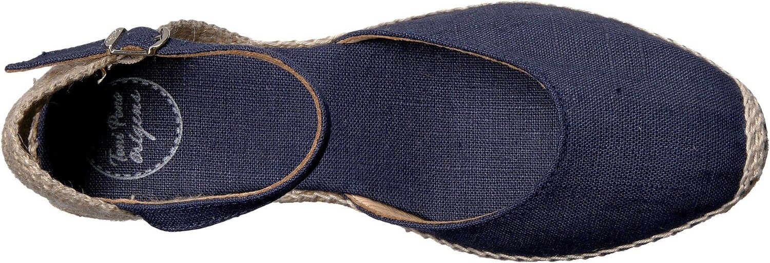 Туфли на танкетке Caldes Toni Pons, цвет Navy Linen — фото 2
