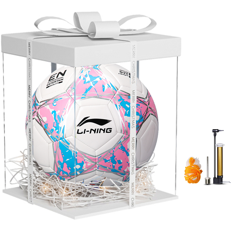 

LINING Размер 35 560 мм, № 4, 635 660 мм; размер 5, 685 690 мм футбольный мяч TPU детский белый светло-голубой розовый