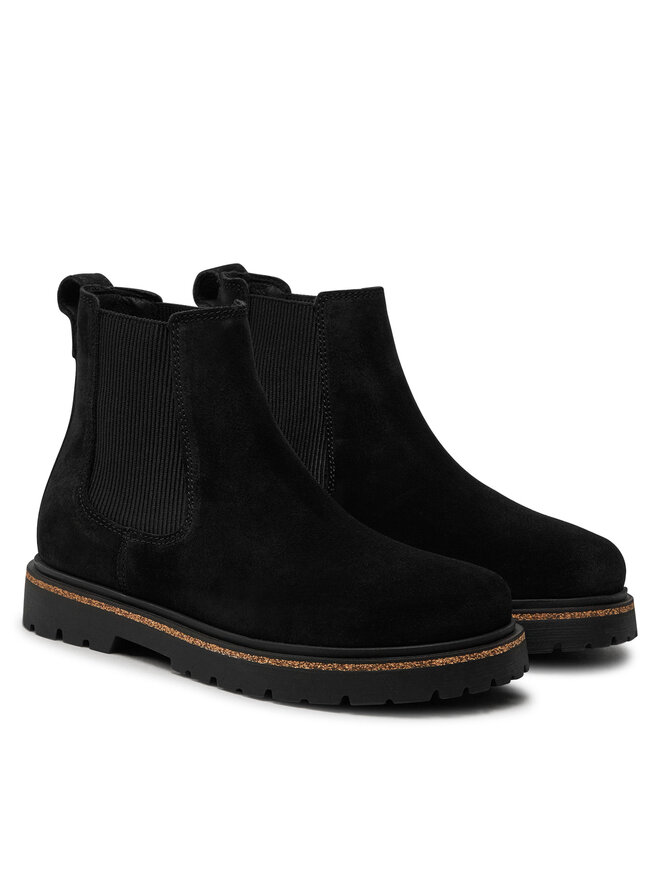 Ботинки женские Birkenstock челси на плоской подошве, черный — фото 2