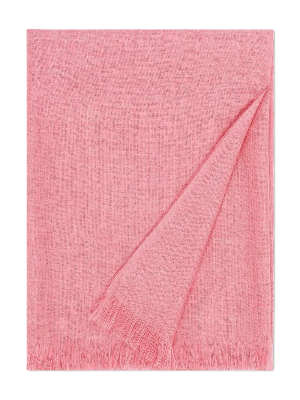 

Шарф с бахромой из вуали Eric Bompard, розовый