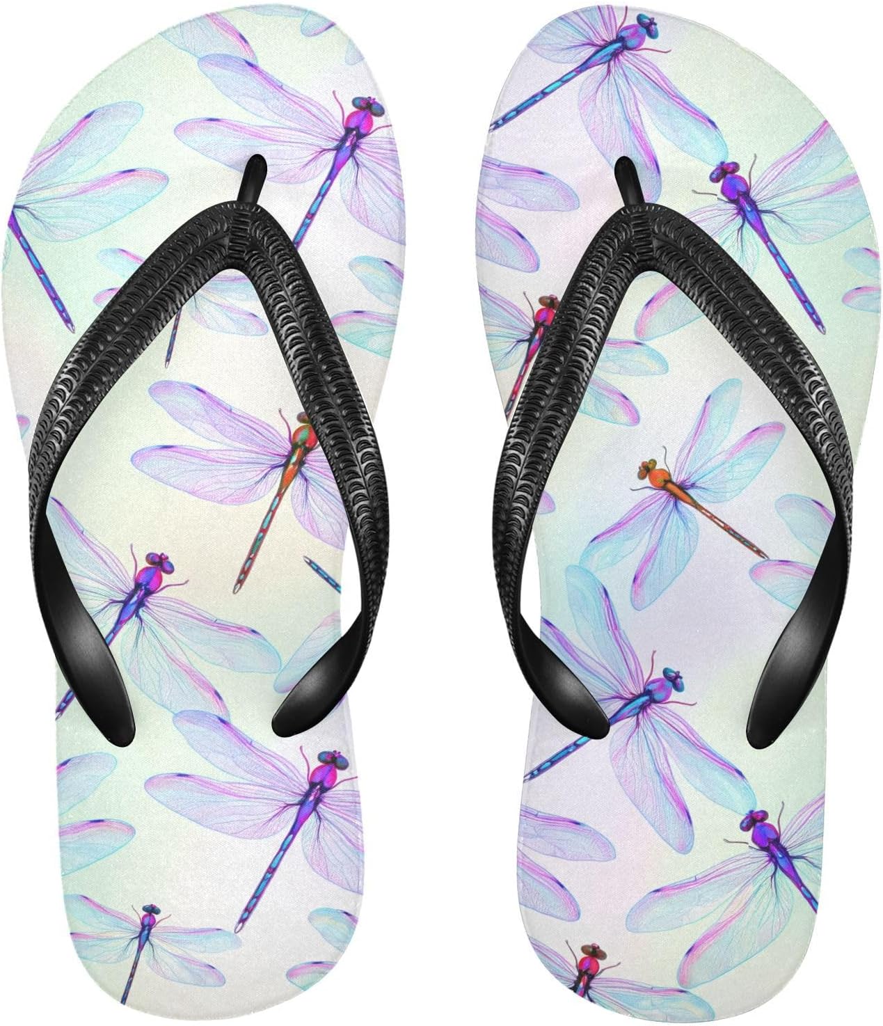 

Вьетнамки с фиолетовыми крыльями, пляжный душ, шлепанцы, резиновые нескользящие летние тапочки для мужчин и женщин Sinestour