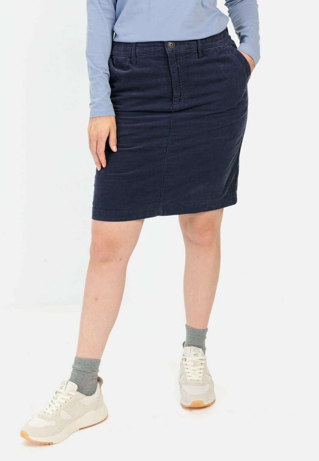 

Мини-юбка MIT ELASTISCHEM BUND - A-line skirt camel active, темно-синий