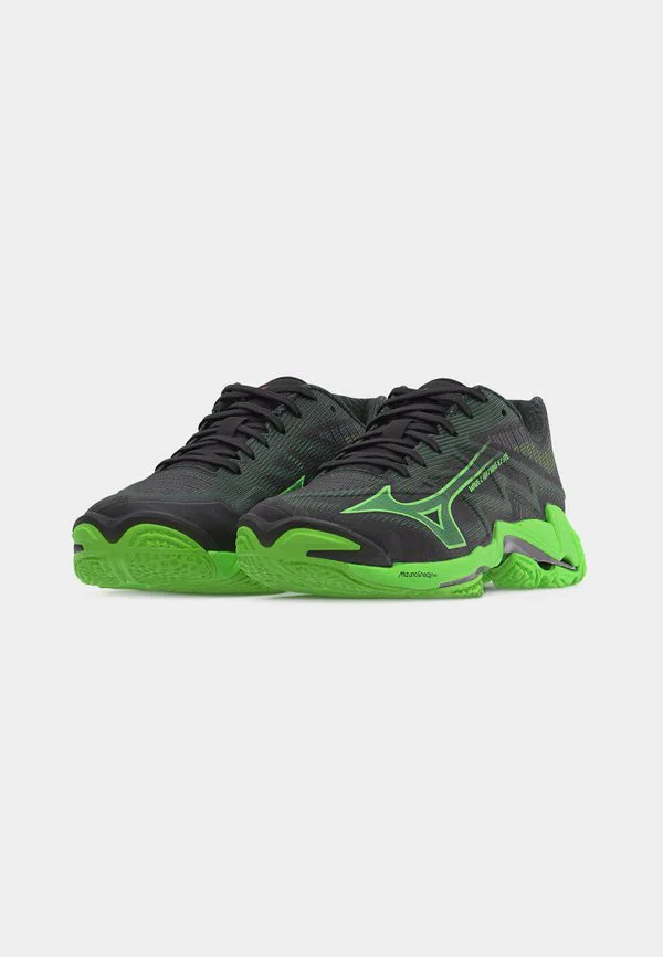 Волейбольные кроссовки wave lightning elite Mizuno, Black/Glowing Apple/Mandarin Orange — фото 3