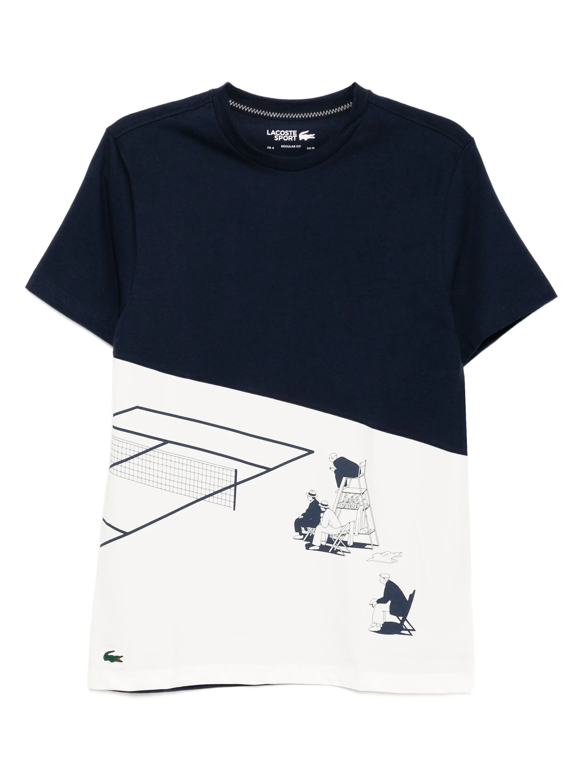 

Футболка с графичным принтом Lacoste, синий