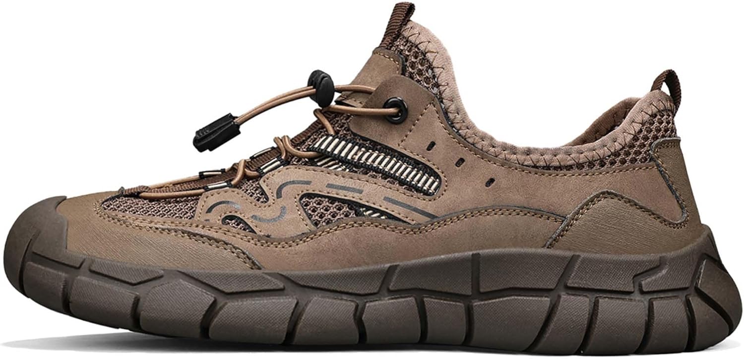 

Мужские ботинки спортивного стиля на низком ходу, модные, простые, повседневные, водонепроницаемые, для кухни, летние, для активного отдыха, походов, дышащие теннисные кроссовки Generic, хаки