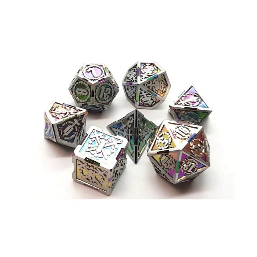 

Набор Poly - Spectral с серебром (7), Metal Dice - Knights of the Round Table