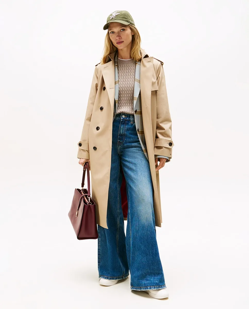 

Классическое женское пальто с поясом Tommy Hilfiger, бежевый