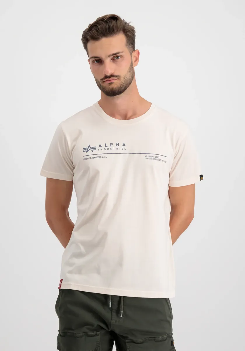 

Футболка Alpha Industries " Alpha Industries Мужчины - Футболки AI Reflective T", цвет Jet Stream White