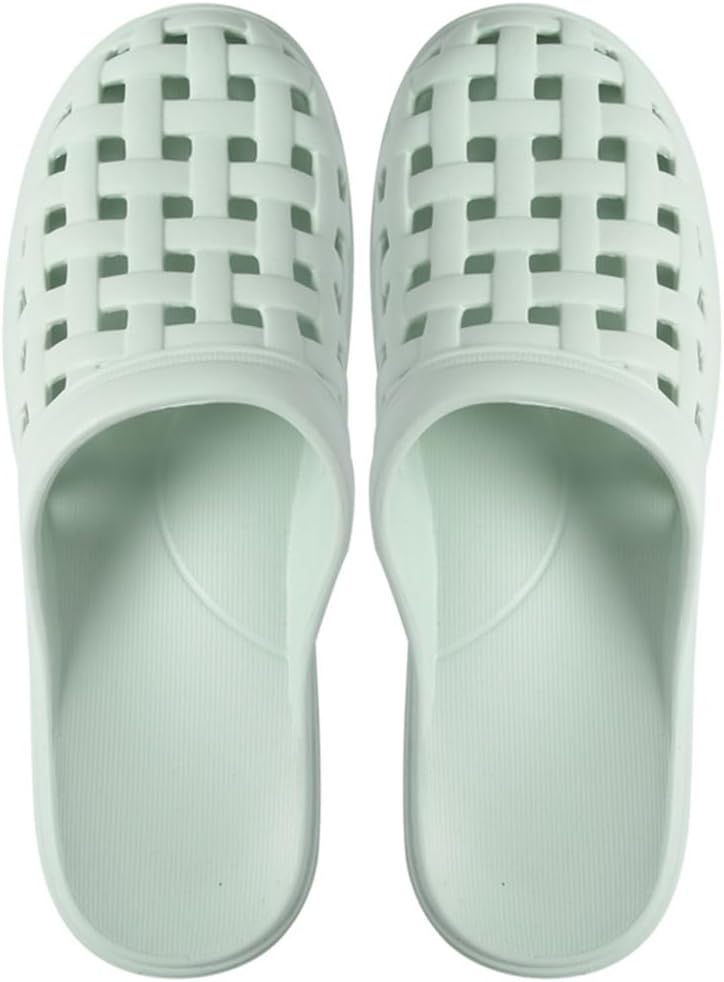 

Душевые шлепанцы с отверстиями для женщин и мужчин, пляжные сандалии, домашние тапочки, легкие слайд-сандалии, удобная нескользящая обувь для лета Hzxsny, зеленый