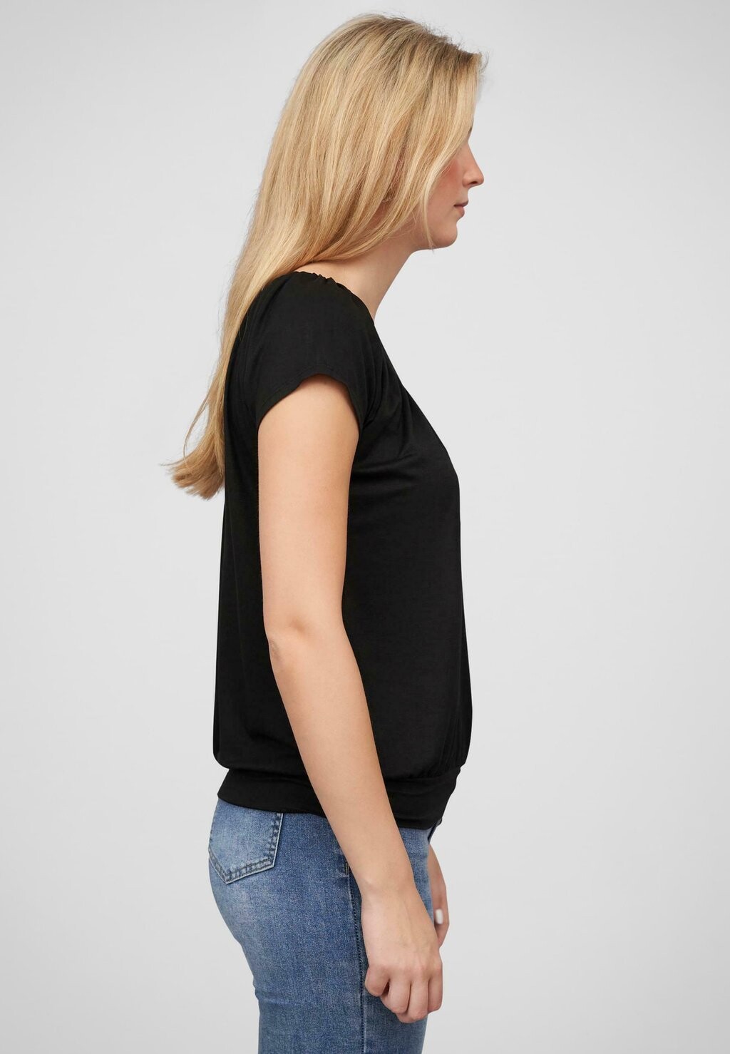 

Базовая футболка KURZARM UND V-NECK Cloud 5ive, черный