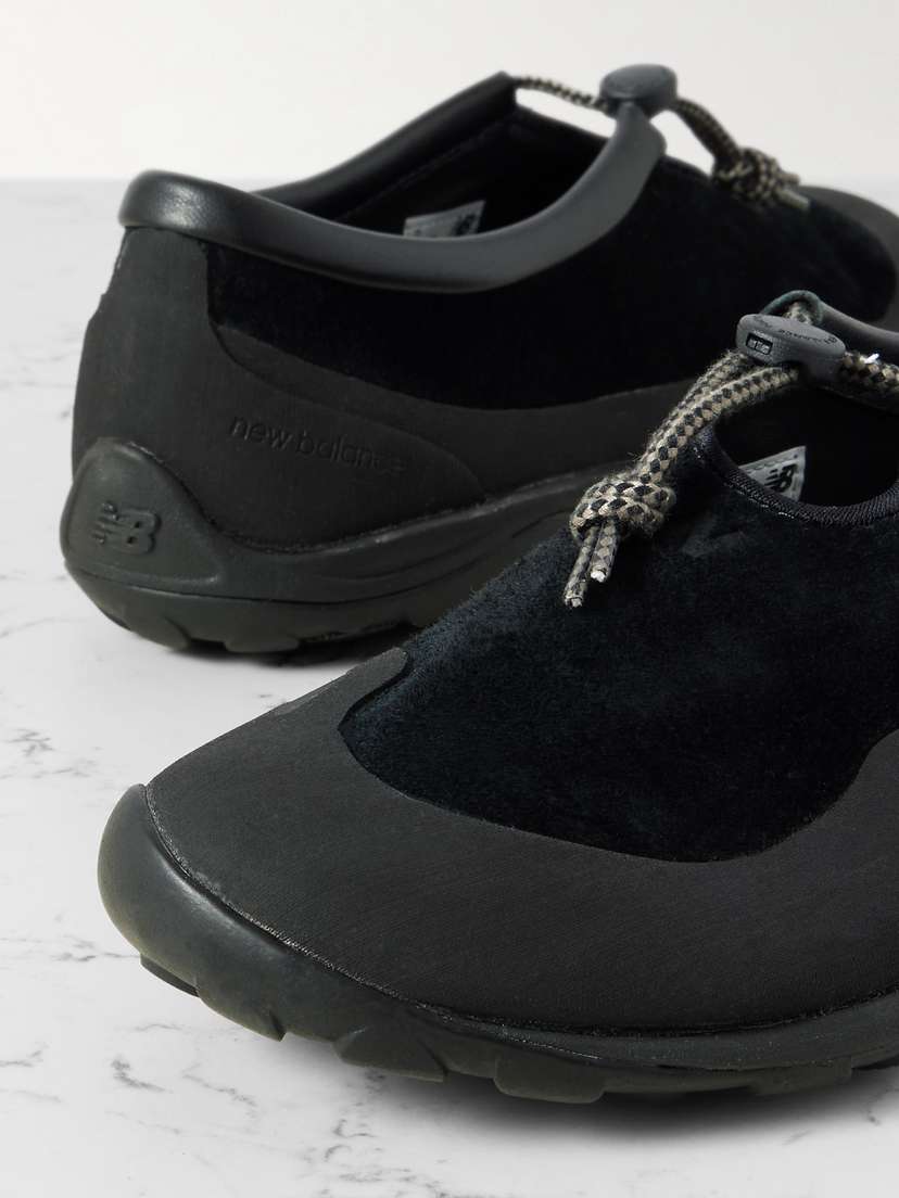 Кроссовки-Слипоны Minimus из ракушки и замши от Tokyo Design Studio New Balance, черный — фото 4