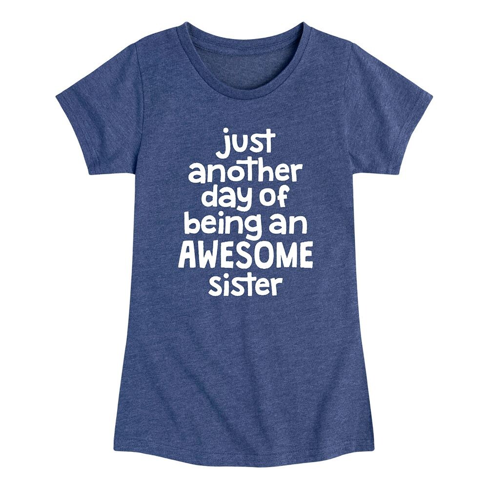 

Футболка с рисунком "Awesome Sister" для девочек 7–16 лет Licensed Character, синий