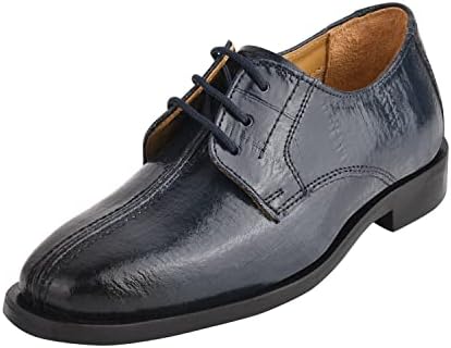 

Детские классические туфли-оксфорды на шнуровке с анималистическим принтом LIBERTYZENO для мальчиков, подарок на Рождество, темно-синий