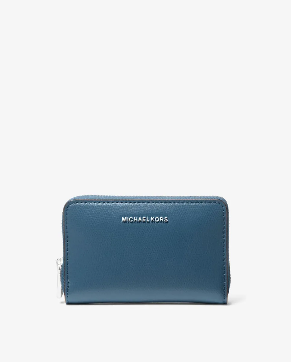 

Женский кожаный кошелек с логотипом Michael Michael Kors, тёмно-синий