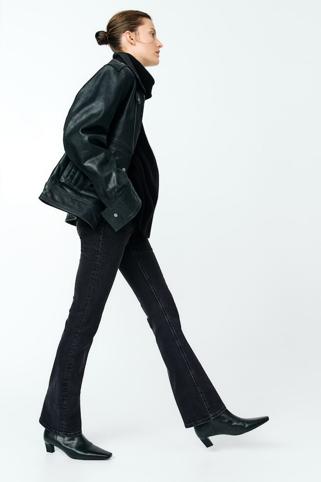 

Узкие расклешенные джинсы mama H&M, серый