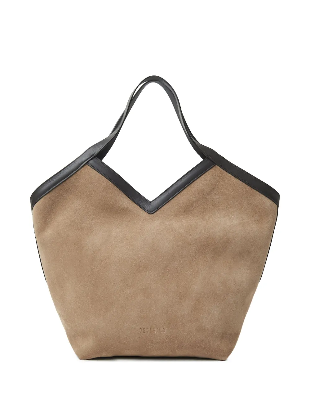 

Замшевая сумка-тоут Peserico, коричневый