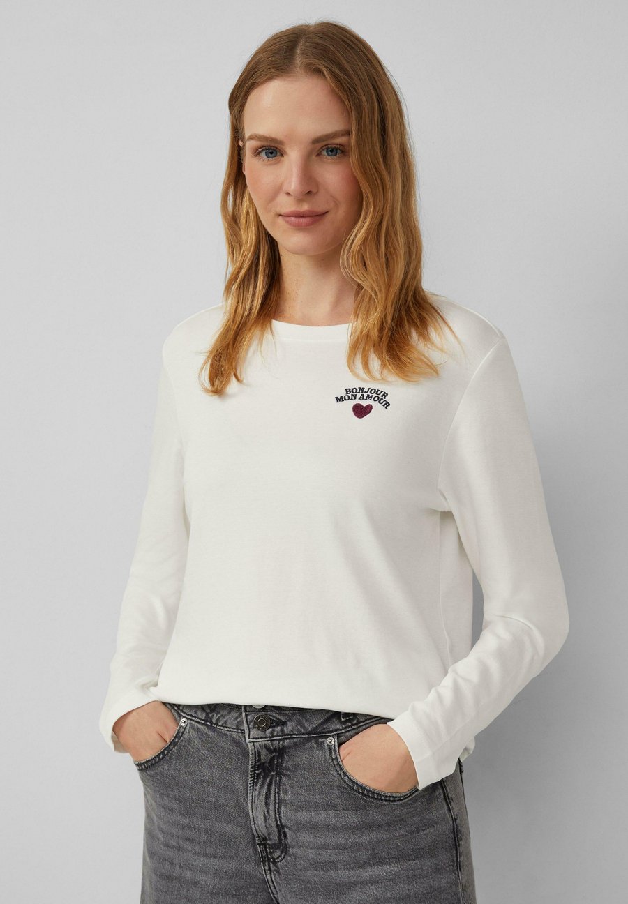 

Топ s.Oliver Long sleeved top, Creme/Off-White