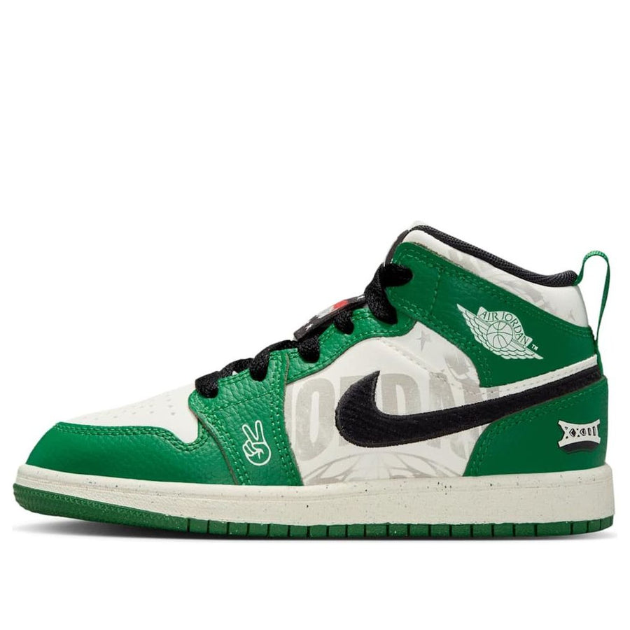

Кроссовки (PS) Air Jordan 1 Mid SE 'Overbranded', зеленый