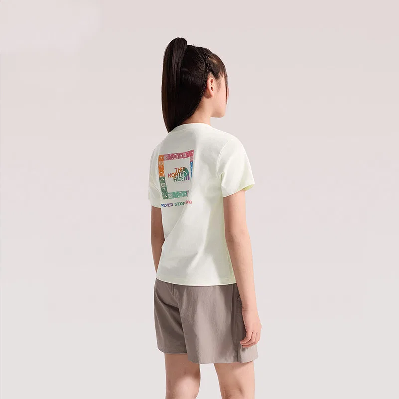 Детская футболка Quick Dry THE NORTH FACE, QLI/Dune White — фото 4