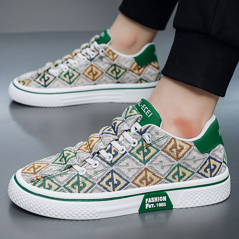 Износостойкие мужские скейтерские кеды Low Top ZULISHI, черный — фото 4