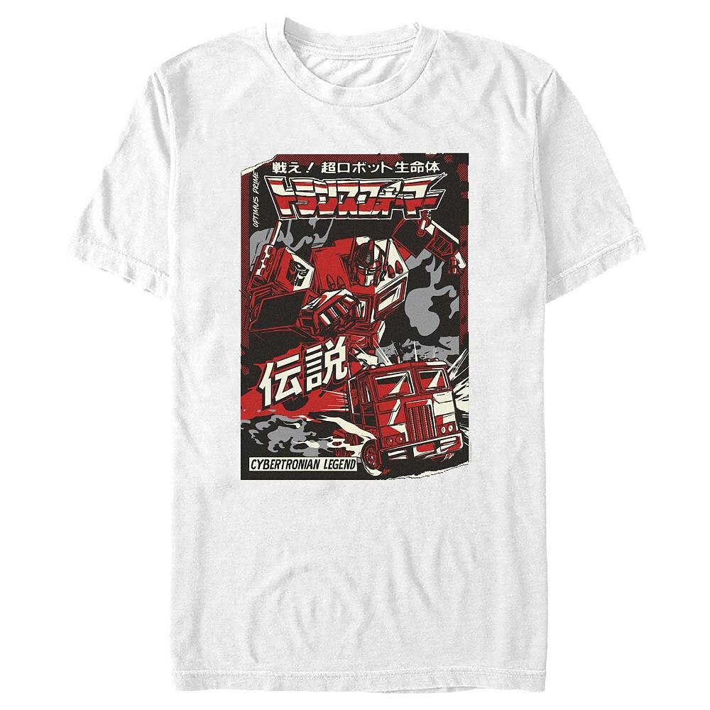 

Мужская футболка с рисунком Transformers Optimus Prime Licensed Character, белый