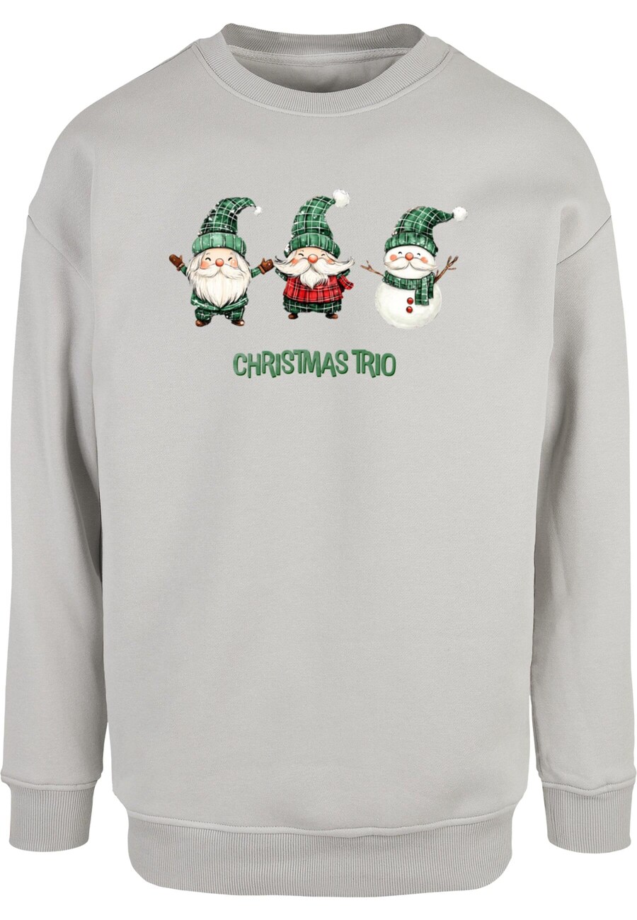 

Толстовка Merchcode Christmas Santa Trio, светло-серый