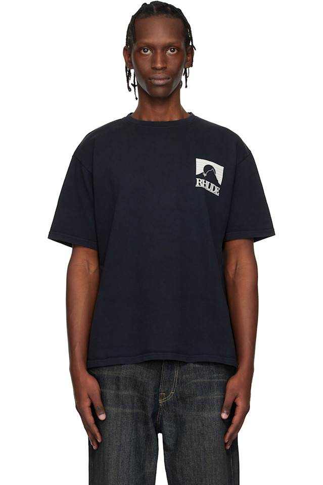 

Rhude Черная футболка с лунным светом