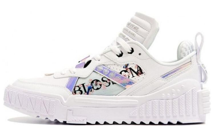 

Кроссовки LINING Skateboard Shoes Women's Low-Top Pure White, Белый, Кроссовки LINING Skateboard Shoes Women's Low-Top Pure White