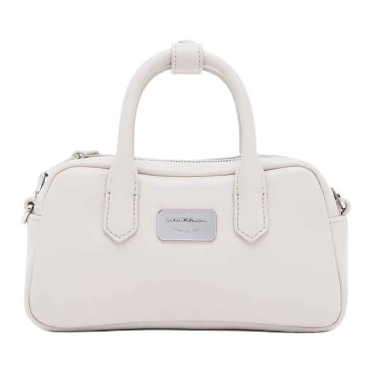 

EMPORIO ARMANI Мини-сумка через плечо из коровьей кожи бежевого цвета