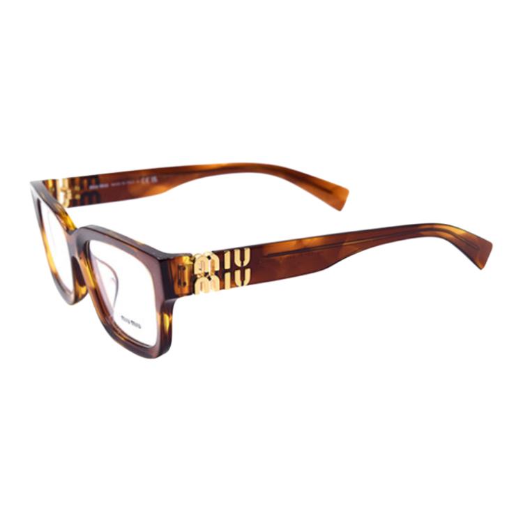 

MIU MIU Оправы для очков Plate Frame Square Prescription, женские, желтый черепаховый