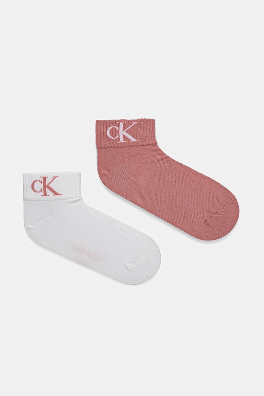 

Носки 2 пары Calvin Klein Jeans, розовый
