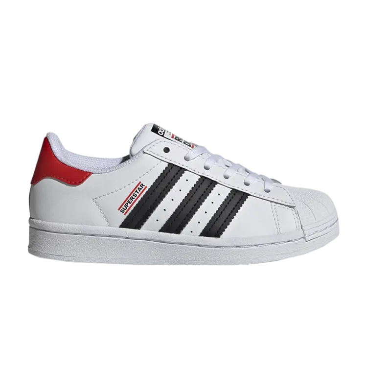 

Кроссовки Adidas Run DMC x Superstar Little Kids, белый