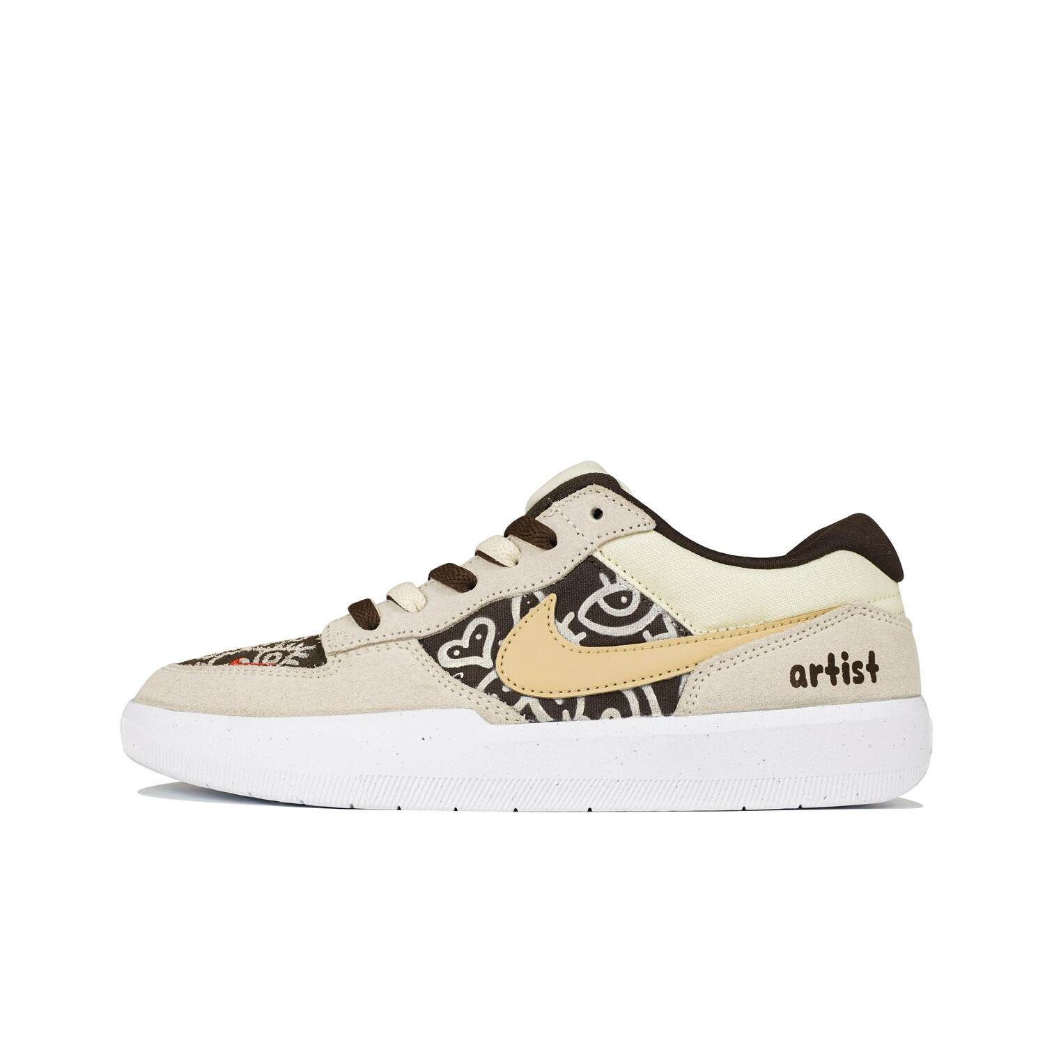 

Кроссовки Nike SB Force 58 Skateboarding Shoes Unisex Low-top Gray/Brown, светло-серый