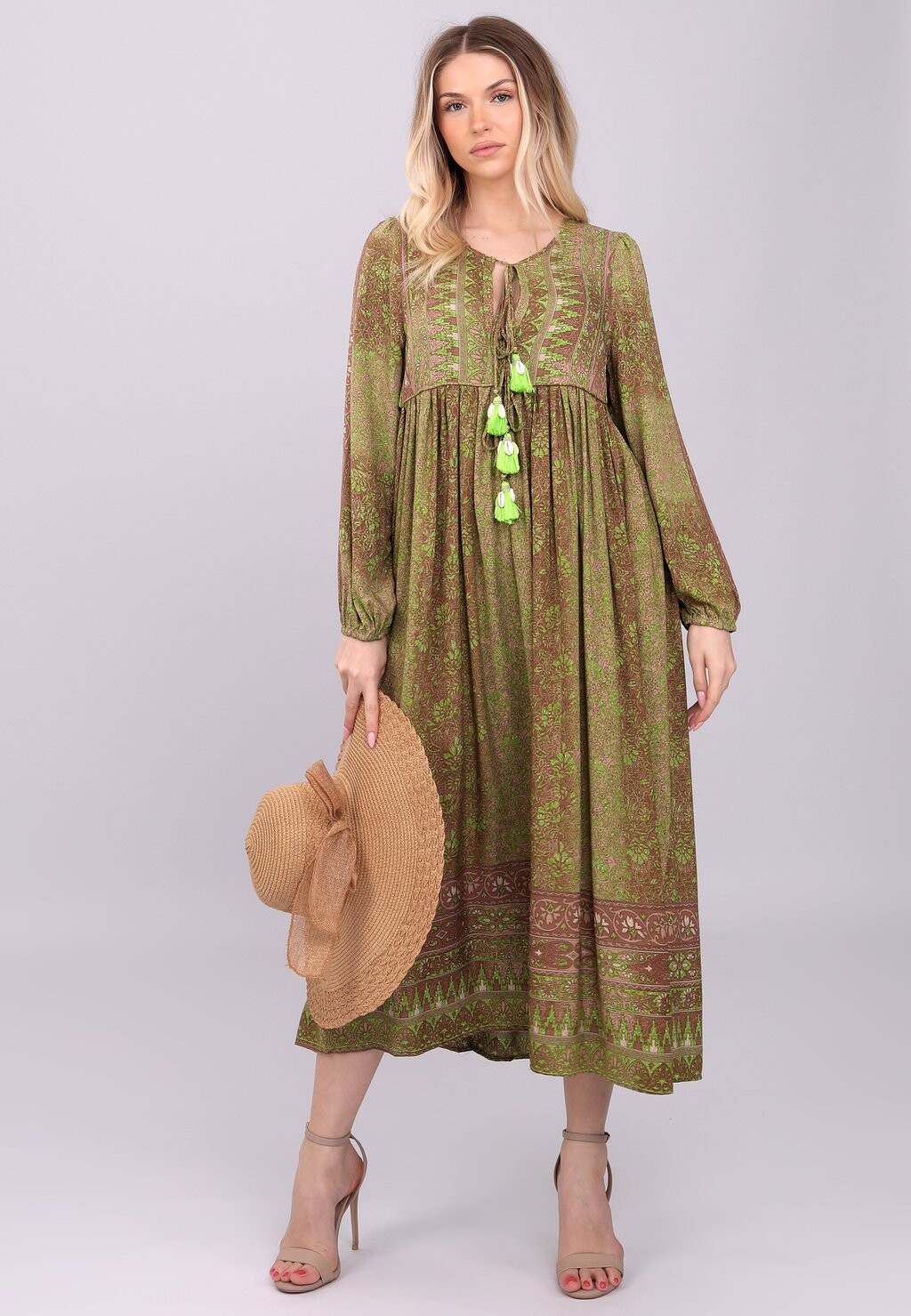 

Дневное платье LUFTIGES SOMMER YC Fashion & Style, зеленый