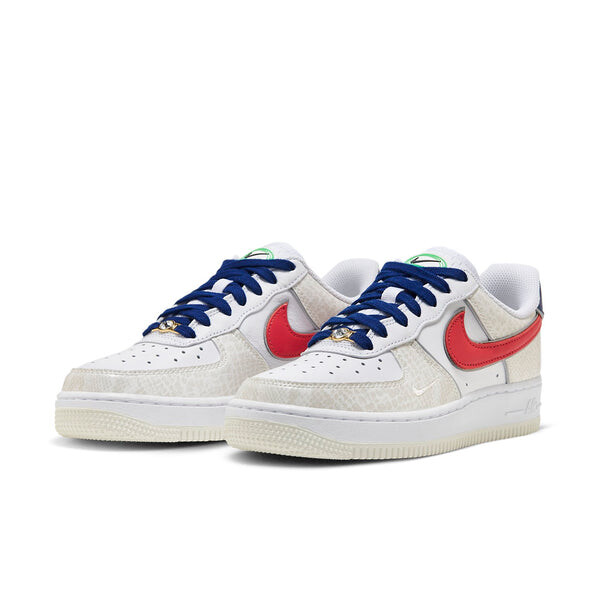 Кроссовки air force 1 '07 lx 'just do it - white university red snakeskin' Nike, белый — фото 3